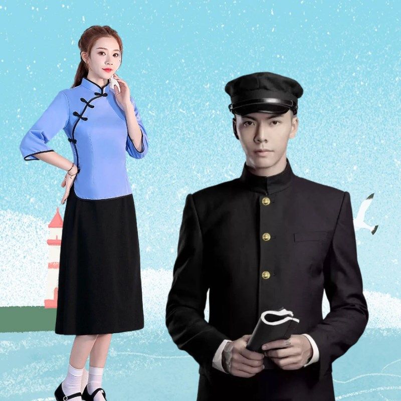 民国学生装女五四青年装民国风女装中山装男班服舞台合唱表演服装,淘宝优惠券,粉丝福利购,淘宝优惠卷