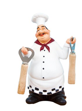 美式乡村复古厨师功能摆件家居餐厅酒吧咖啡馆时尚装饰摆设