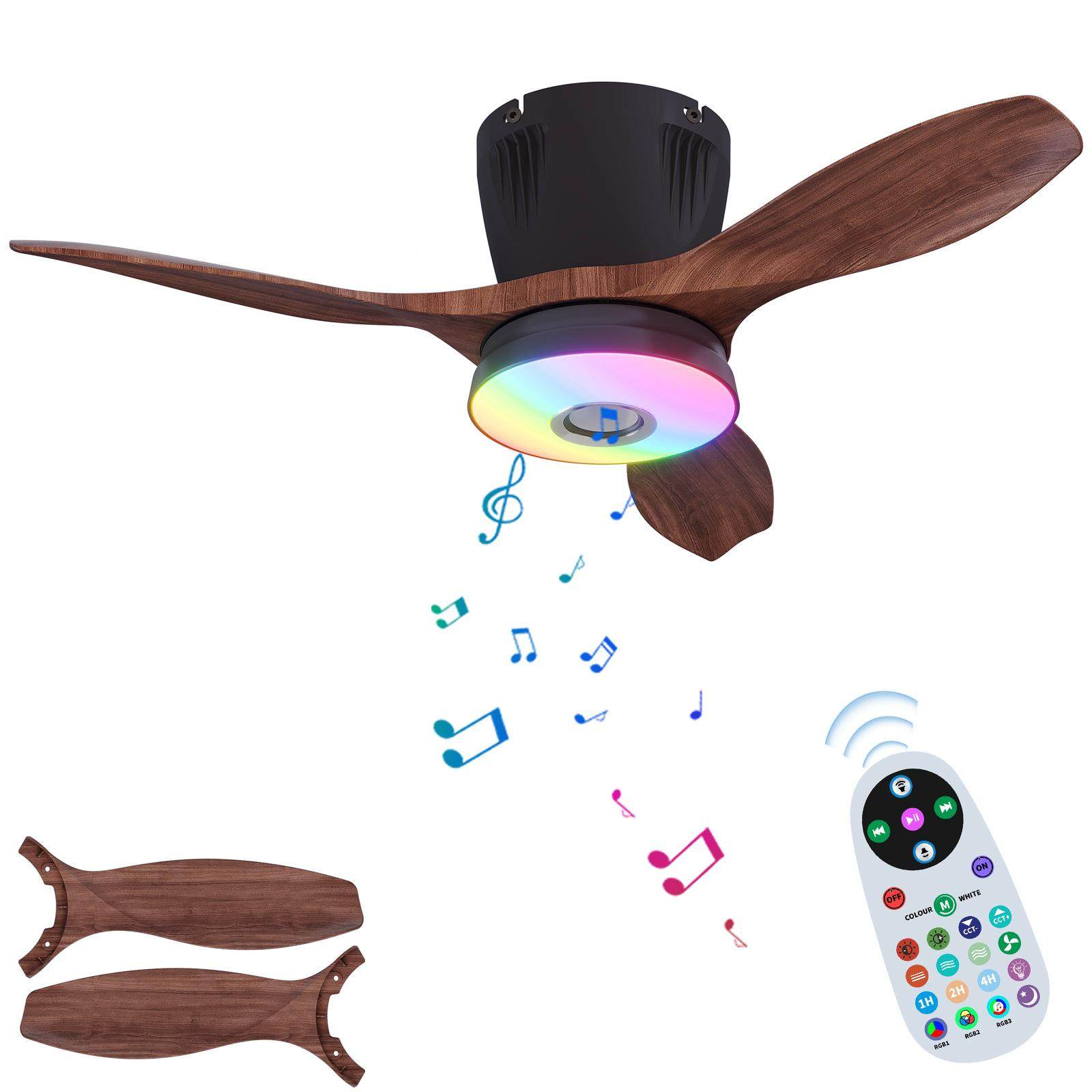 2简02新款吸顶风扇灯卧室约rgb吊扇灯餐厅5扇电风灯具led,淘宝优惠券,粉丝福利购,淘宝优惠卷