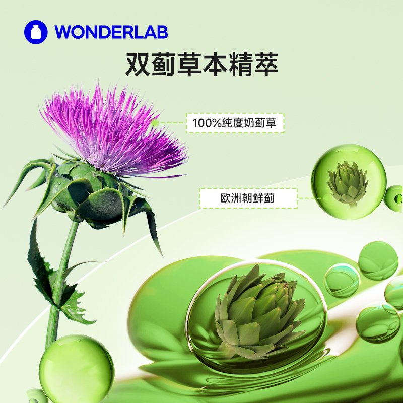 【澳洲自营】WonderLab护肝熬夜奶蓟草净肝成人熬夜2盒