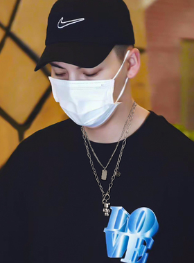 男生项链轻奢双层叠戴