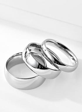 2/4/6/8/12/MM Fashion Stainless Steel Ring Wholesale Laser