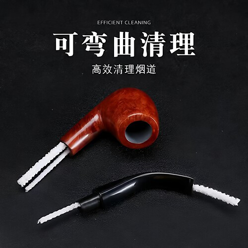 50根装烟斗通条烟嘴烟道清理配件工具清洁棉条烟斗专用耗材不掉毛 - 图0