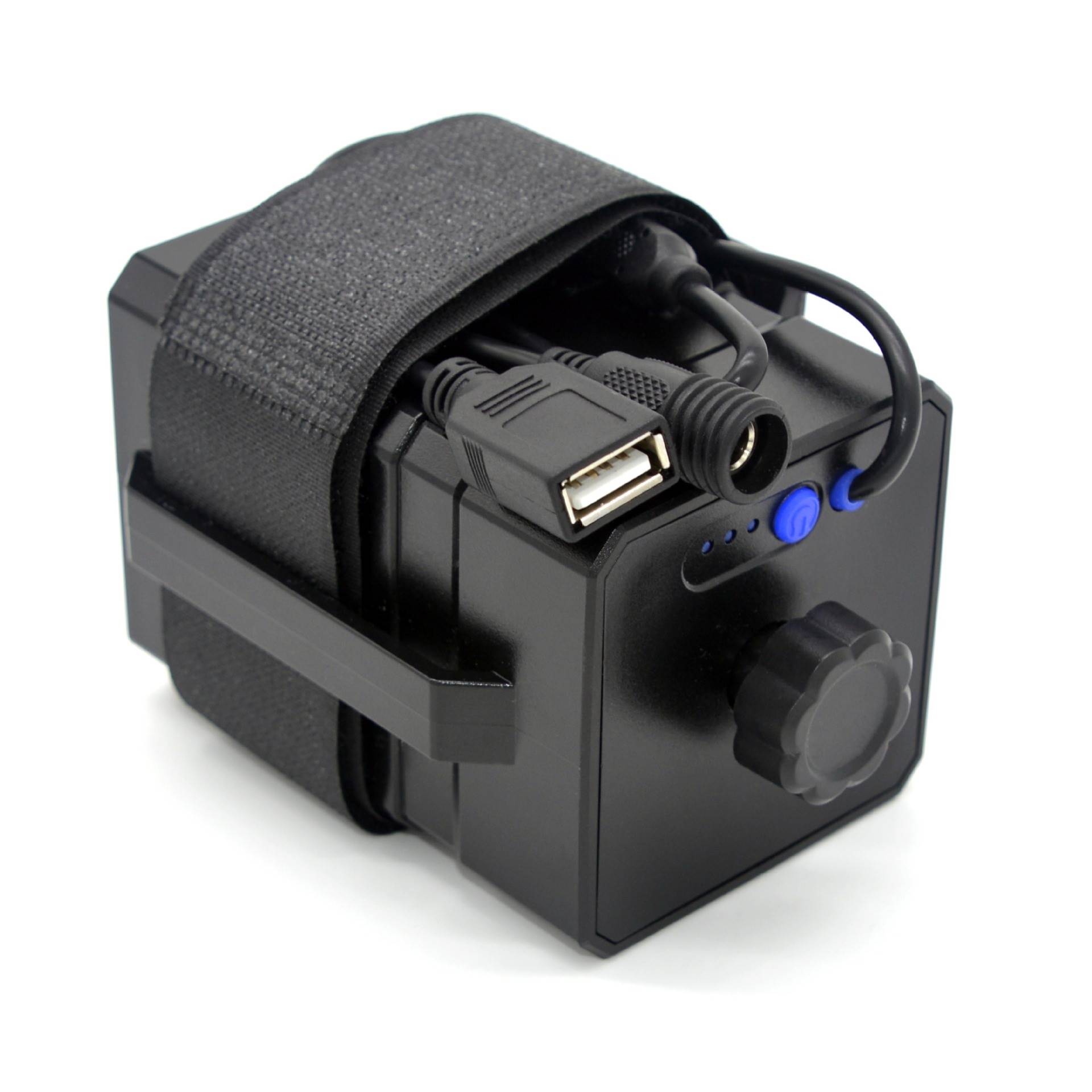 带线USB/DC双接口防水电池盒8.4V移动电源12.6V2665018650电池盒-图0