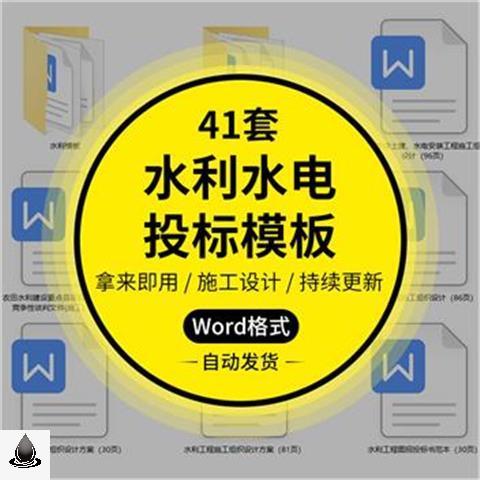 水利水电工程投标书模板水利监理招标书施工组织设计方案文件范本 - 图1