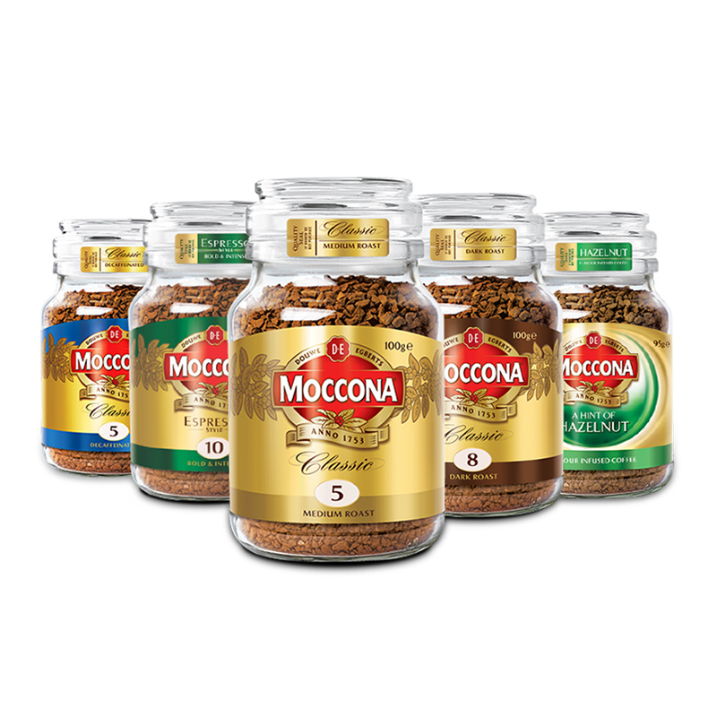 摩可纳moccona咖啡 进口烘焙冻干速溶咖啡纯冰美式生椰拿铁黑咖啡