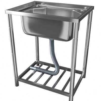 家用不锈钢水槽单双槽带支架平台厨房洗菜盆洗手盆洗碗池水池商用-图2