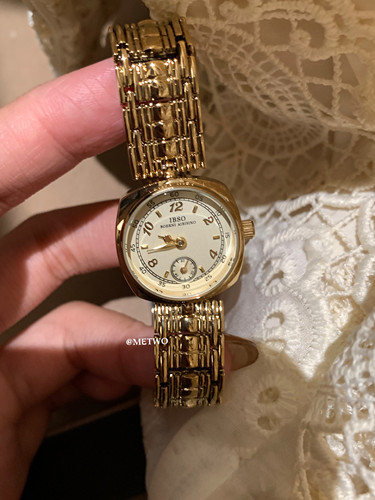 别致美手表女轻奢小众复古小金表手链表精致小巧钢带石英表小表盘 - 图2