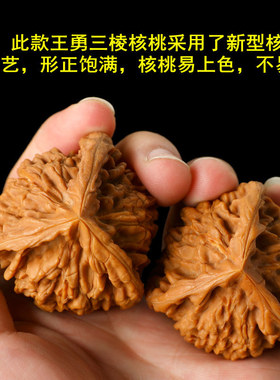 大正奔官帽三棱麻核桃把玩