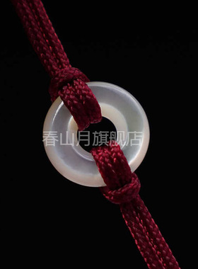 珍珠白母贝面包圈平安扣甜