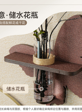 现代轻奢玄关装饰画石来运转走廊过道挂画高级感水培绿植入户壁画