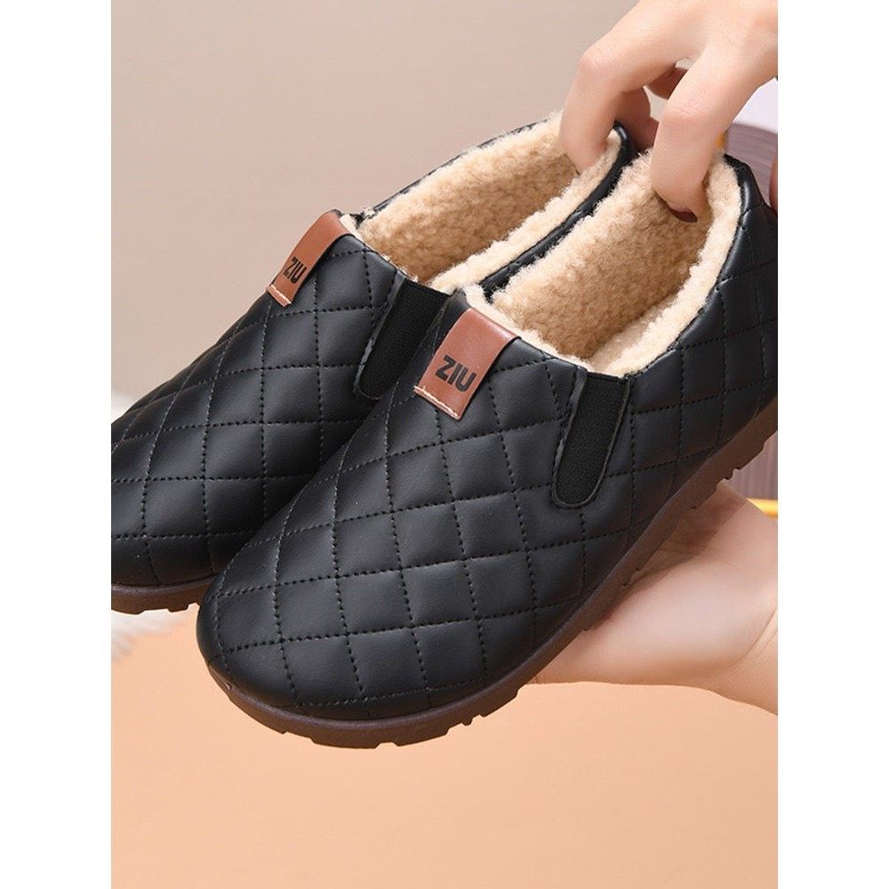 冬季新款加绒毛毛鞋女老北京布鞋女防滑保暖软底时尚平底豆豆棉鞋,淘宝优惠券,粉丝福利购,淘宝优惠卷