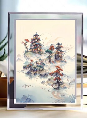 毕业季感谢师恩水晶相框摆件