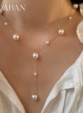 施家珠锁骨链西大班美产14K包金