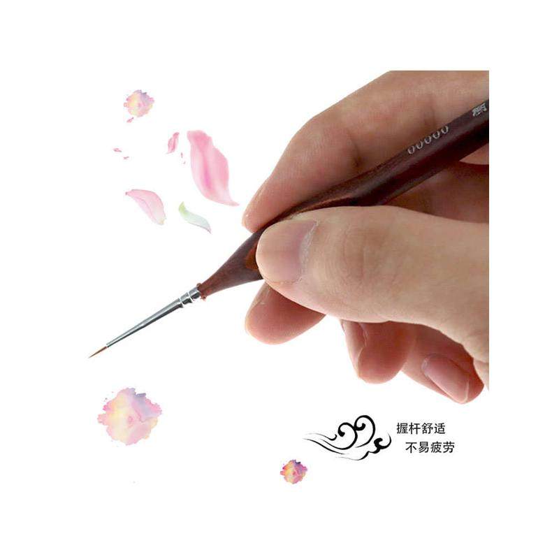榭得堂729水粉笔三角杆特细极细油画笔水彩水粉丙烯颜料勾线笔000,淘宝优惠券,粉丝福利购,淘宝优惠卷