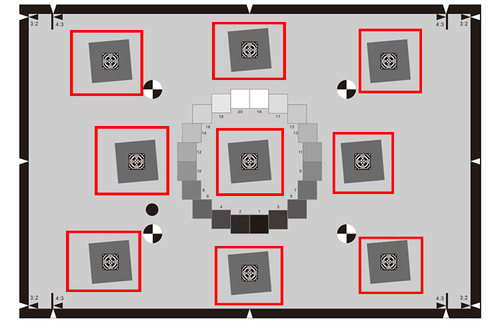 2014版e-SFR分辨率测试卡ISO12233镜头检测图卡实验室测试chart图-图1