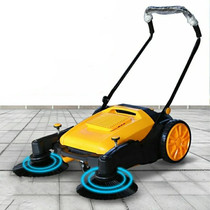 Shandong Factory Mini-Push Unpowered Sweeper Large Dustbin Road Square Sweeping Machine