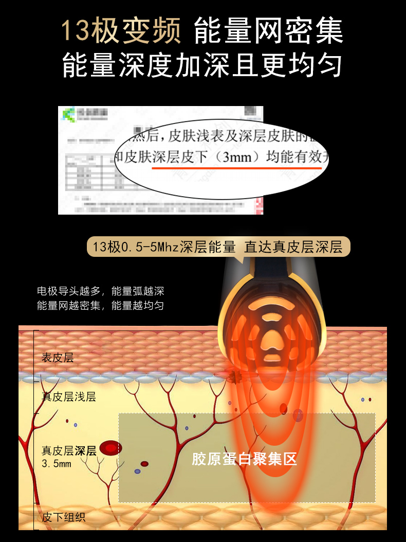 AiFi家用多极美容仪器脸面部紧致提拉导入仪红蓝光电子按摩仪 - 图1