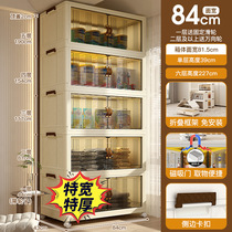 Folding containing cabinet Domestic multilayer shelve plastic zero food cabinet Baby childrens clothes Toys