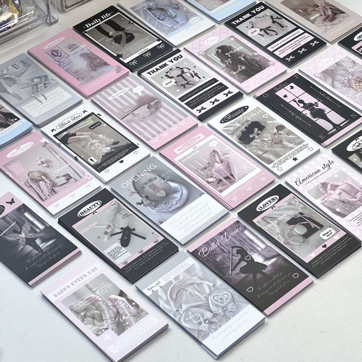 韩版ins丝带美学系列芭蕾风封嘴贴纸礼物包装好物出卡打包封口贴 - 图3