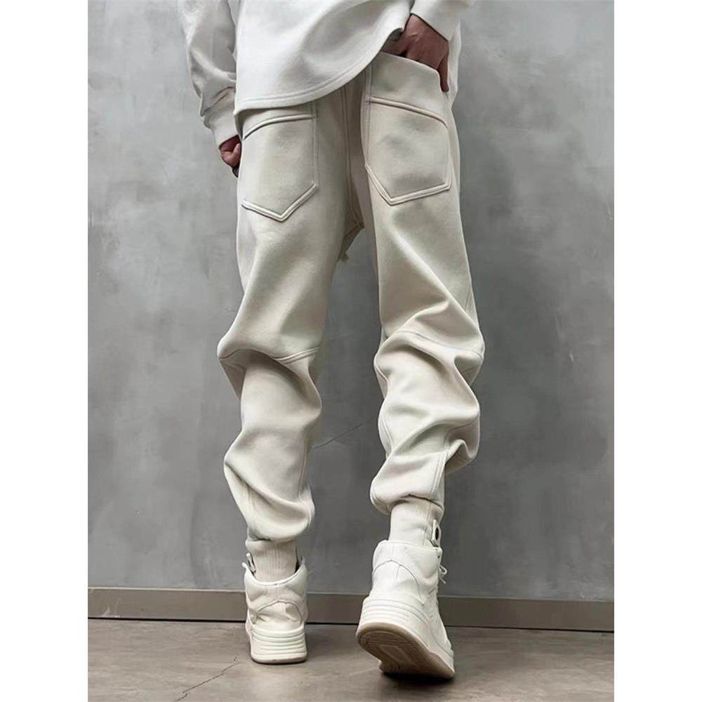 潮牌刺绣卫裤男士秋冬季新款拉炼束脚男裤加绒加厚运动休闲长裤子,淘宝优惠券,粉丝福利购,淘宝优惠卷