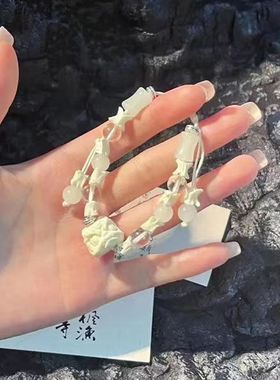 新款潮流手工编织骨节串珠调长短款女款古风设计百搭清新手链