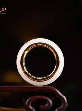 天然新疆和田玉平安玉戒精品戒指