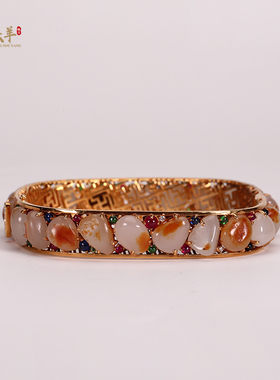 金玉多宝手镯精品新疆和田玉籽料