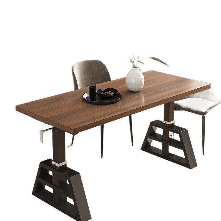 升降茶几客厅家用吃饭餐桌多功能实木学习书桌工作台手摇升降桌子,淘宝优惠券,粉丝福利购,淘宝优惠卷