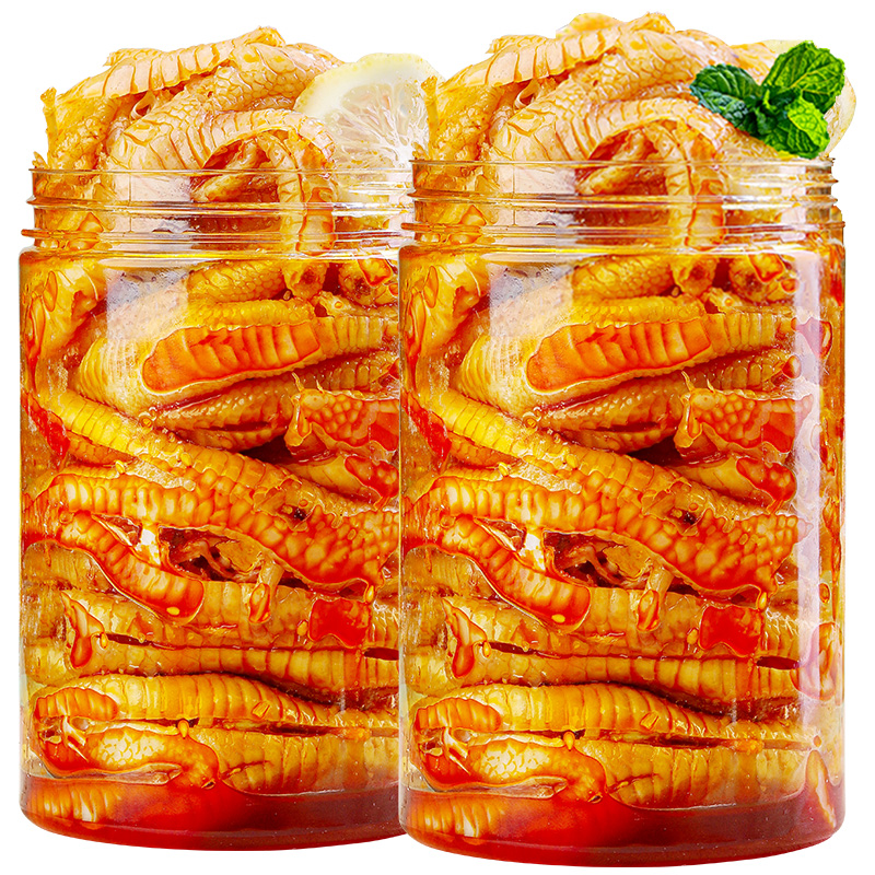 无骨鸡爪柠檬酸辣脱骨去骨泡椒凤爪网红吃货侠零食小吃休闲美食品