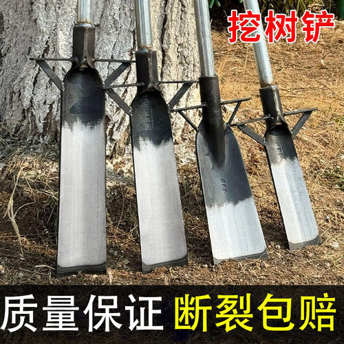 挖树专用锹洛阳铲铁锹锰钢挖树神器挖坑打洞起苗铲树根沟挖土工具 - 图1