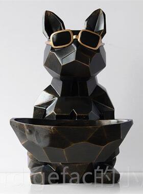 新款北欧法纳装饰摆件收创意客厅茶几进口多功能门遥控器斗钥匙收