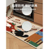American style kitchen floor mat anti-slip, oil-proof and wash-free carpet mat