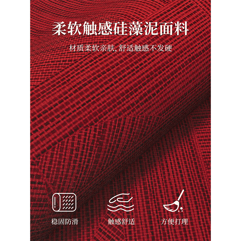 厨房地垫防滑防油新款家用耐脏免洗防水脚垫红色新年专用长条地毯,淘宝优惠券,粉丝福利购,淘宝优惠卷