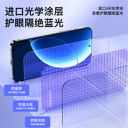尤星适用真我realmeGT8蓝光防窥膜全屏覆盖真我gt8pro钢化膜保护隐私防偷看realmeGT8手机贴膜无白边防摔oppo - 图2