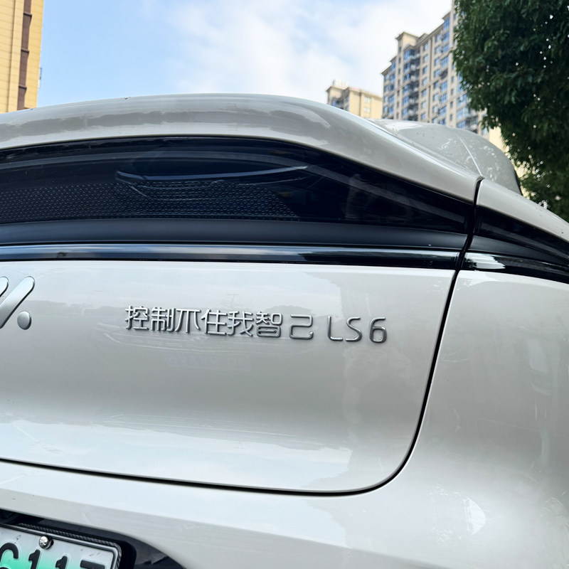 适用智己车标发财靠智己管好你智己3D立体个性创意改装饰尾标车贴