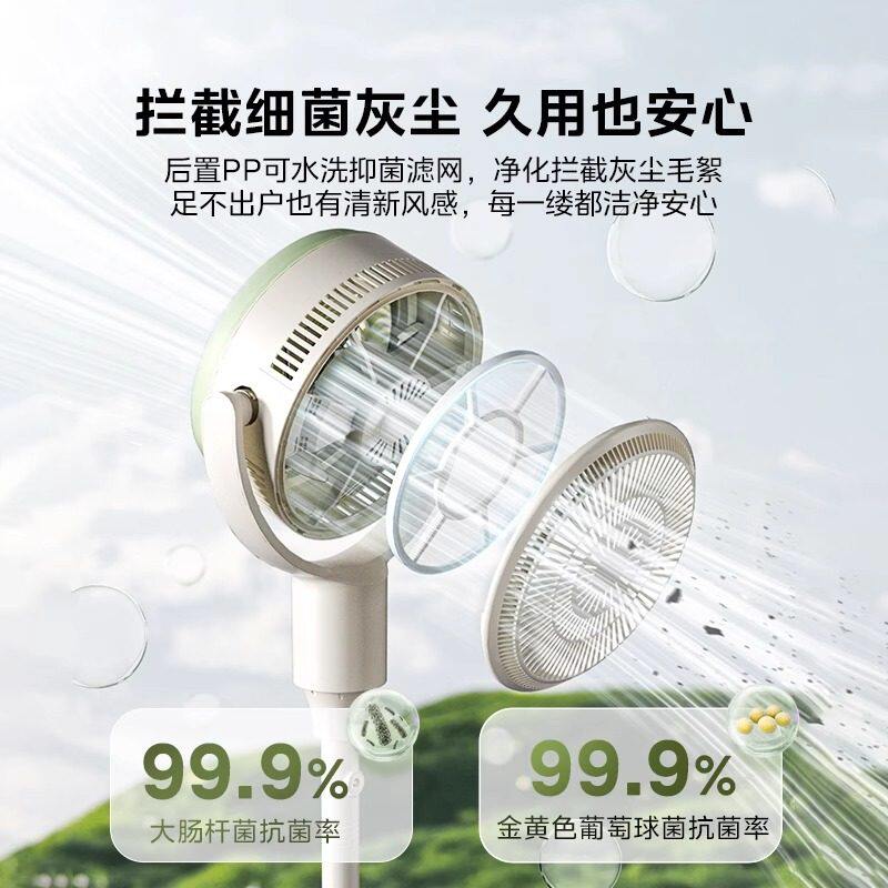 美的空气循环扇电风扇家用遥控音静落地扇台立式新款官方涡轮电扇