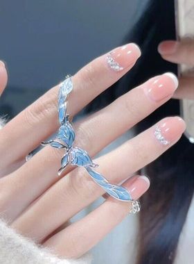 梦蝶少女心蓝色蝴蝶手链2025新款小众设计高级感森系公主显白手饰