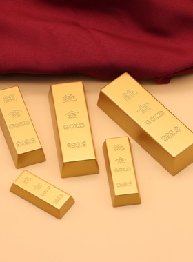 2025新款精致合金招财金条装饰礼品高仿真开业家居饰品