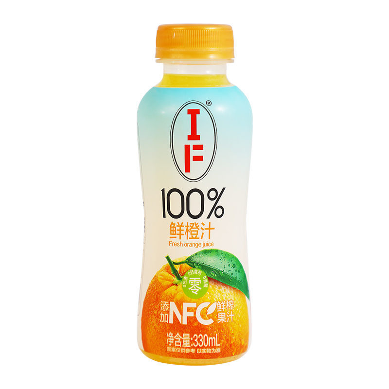 IF100%鲜橙汁添加NFC鲜榨饮料浓缩果汁整箱0蔗糖官方旗舰店0脂肪