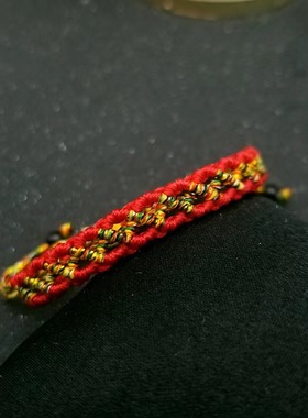 手工编织红绳手链 小饰品五彩绳端午节手绳 情侣款本命年红手绳