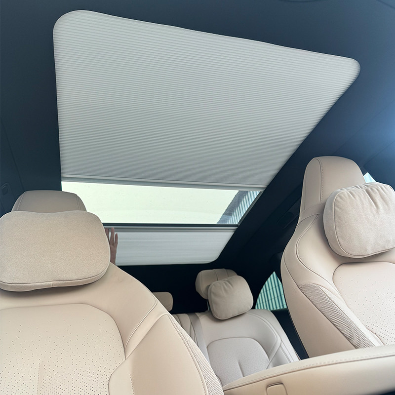 适用广汽埃安AionY//V/Splus昊铂GT车顶全景天幕窗伸缩遮阳帘隔热