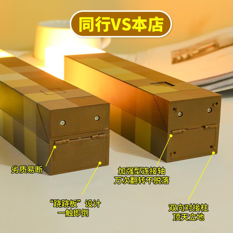 我的世界灯火把小夜灯氛围灯周边火柴火炬MC钻石剑玩具生日礼物男 - 图2