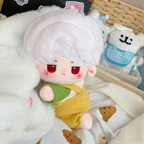 恋与深空20cm棉花娃娃夏以昼秦彻祁煜黎深沈星回毛绒玩偶公仔礼物 - 图3