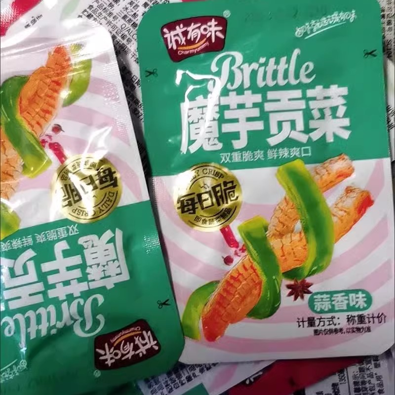 诚有味魔芋贡菜脆爽宿舍经典魔芋爽零食酸辣香辣下饭菜办公解馋 - 图0