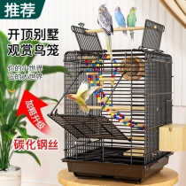 Parrot bird cage oversize 8 Gothic pitchers cross-wire bird cage Grand full-wren Gothic Embroidered Luxury Villa Metal Cage