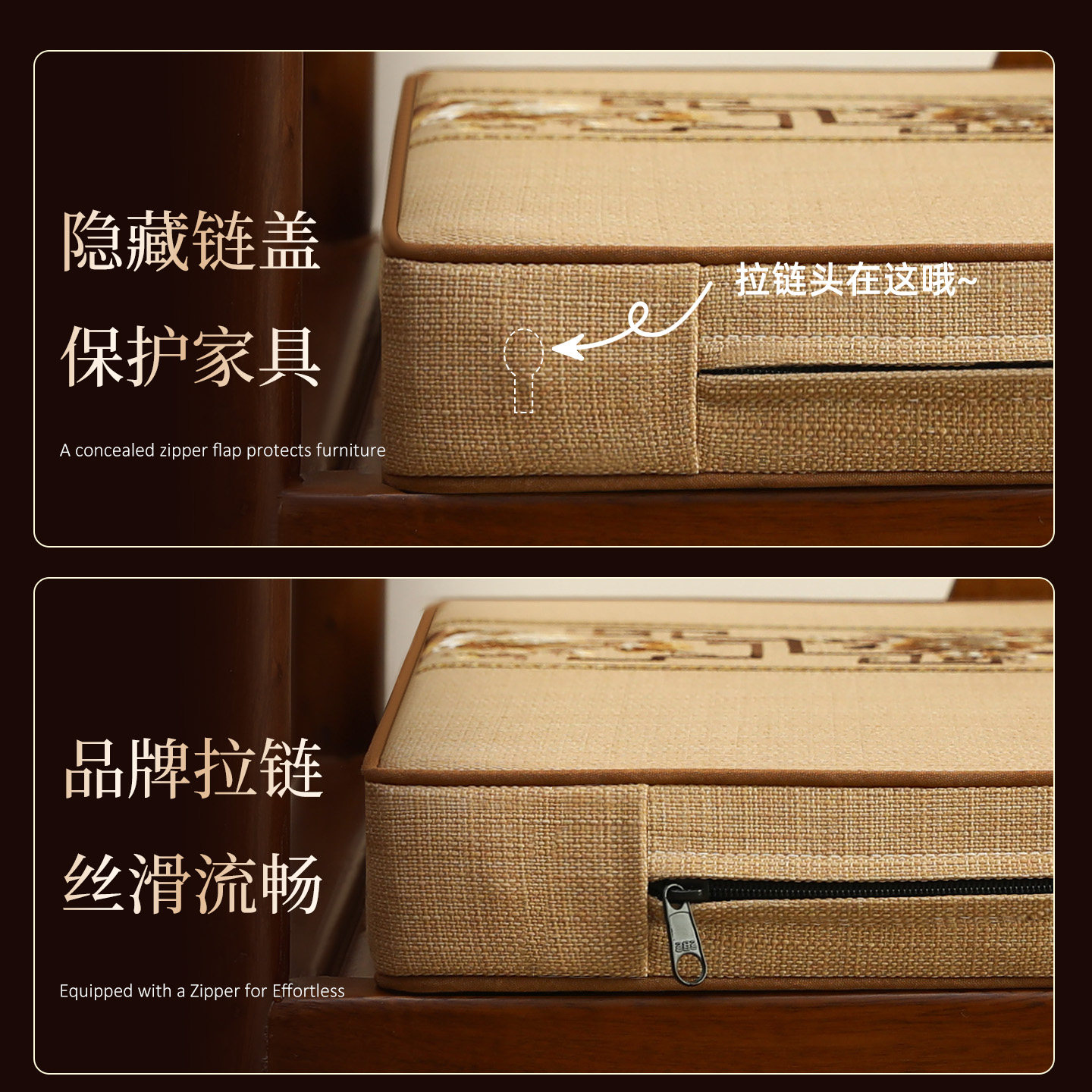 新款中式椅子垫红木沙发坐垫茶椅垫圈椅太师椅座垫防滑加厚乳胶垫