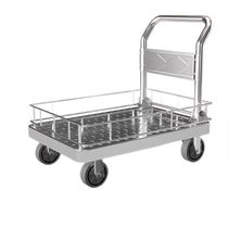 Hon Man durable steel sheet steel plate with fence flat trolley folding hand pull cart small cart Trailer trailer luggage