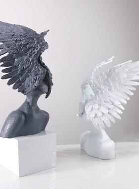 简约现创意艺术人物雕塑摆件设计师软装饰品家居客厅玄关柜摆设