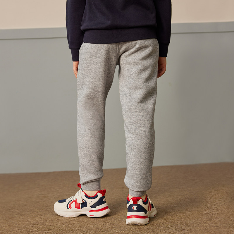 Champion冠军童装25冬季新款加绒束脚弹力橡皮筋休闲运动长裤卫裤,淘宝优惠券,粉丝福利购,淘宝优惠卷